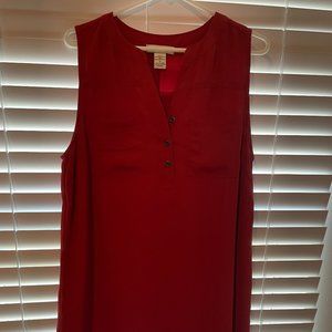 Red Sleeveless Dress